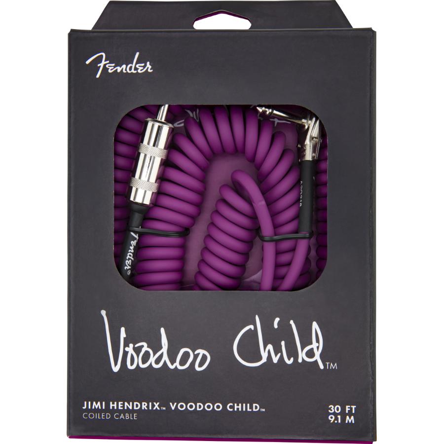 Fender Hendrix Voodoo Child Coil cavo strumento diritto/angolo 9 MT Purple