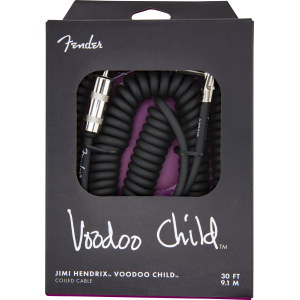 Fender Hendrix Voodoo Child Coil cavo strumento diritto/angolo 9 MT Black