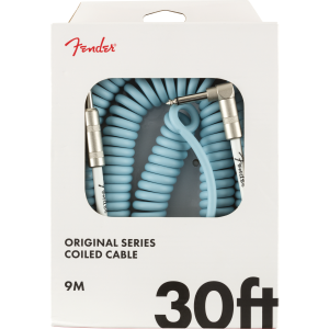 Fender Original Coil Cable diritto-angolo 9 MT Daphne Blue