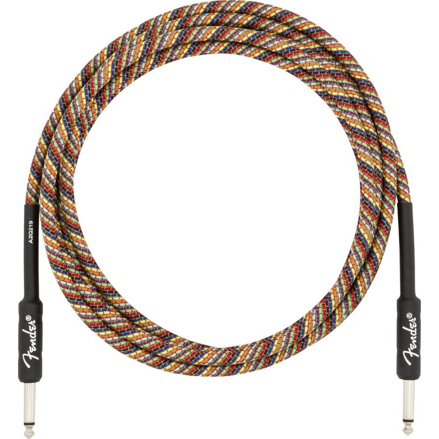 Fender Festival cavo strumento diritto/diritto 3 Mt Pure Hemp Rainbow