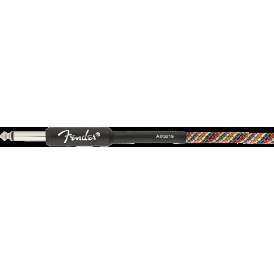 Fender Festival cavo strumento diritto/diritto 3 Mt Pure Hemp Rainbow