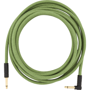 Fender Festival cavo strumento diritto/angolo 6 Mt Pure Hemp Green