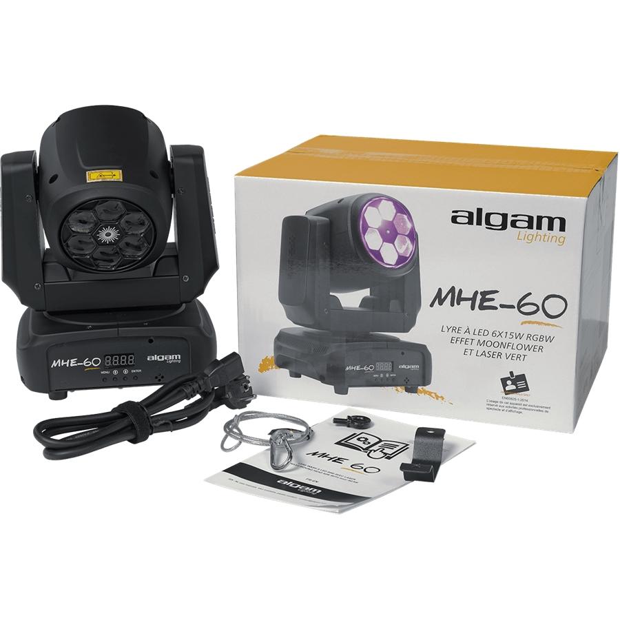 Algam Light MHE60 WASH Testa Mobile 60W + Laser
