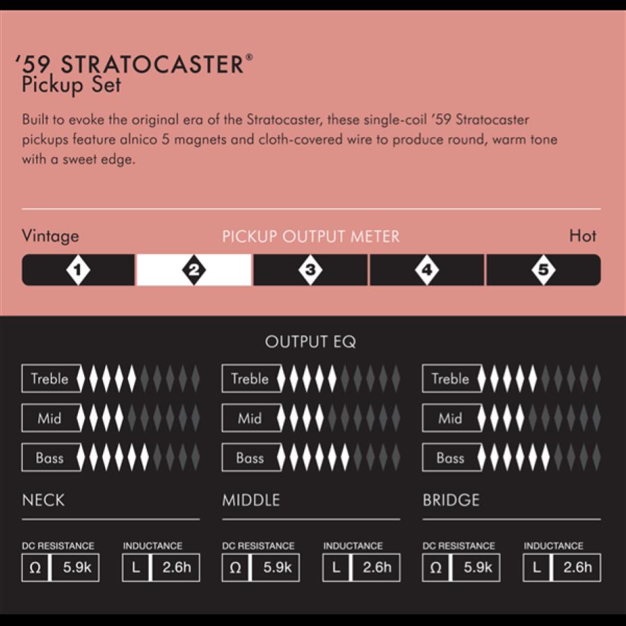 FENDER AM Vint 59 strat set