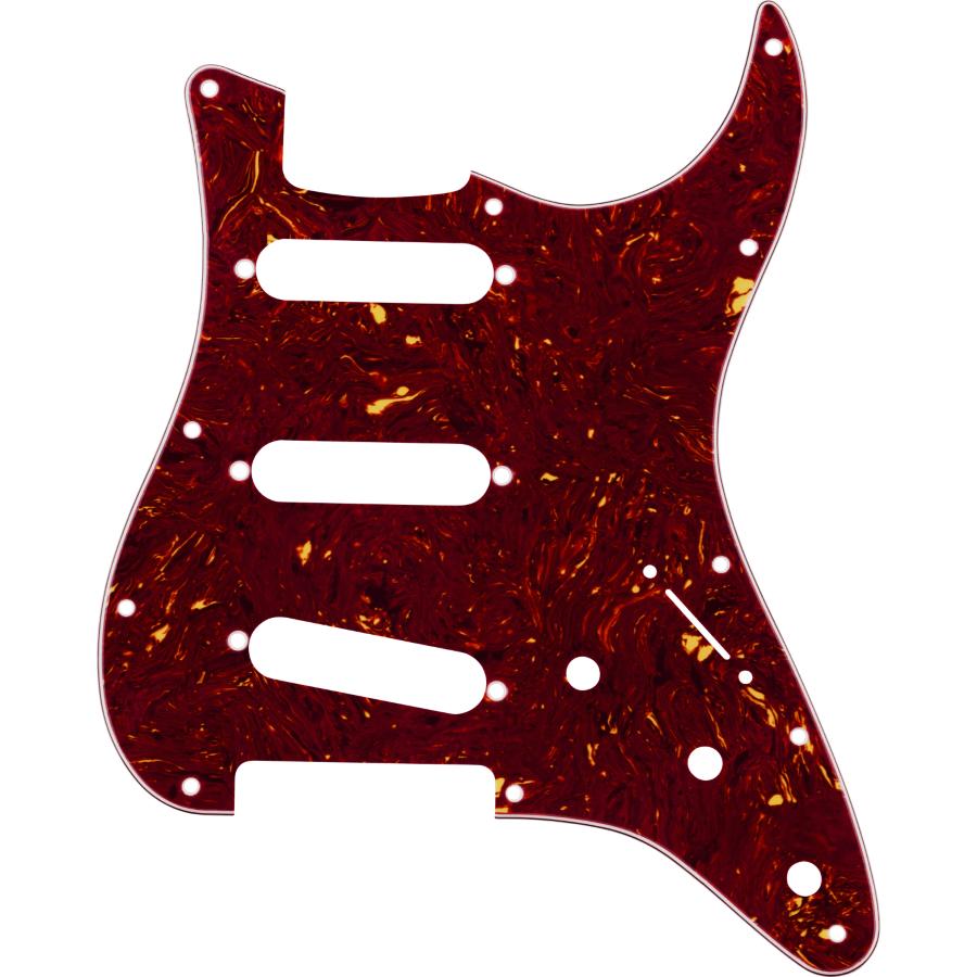 FENDER pickguard ml coma strat sss brn shl