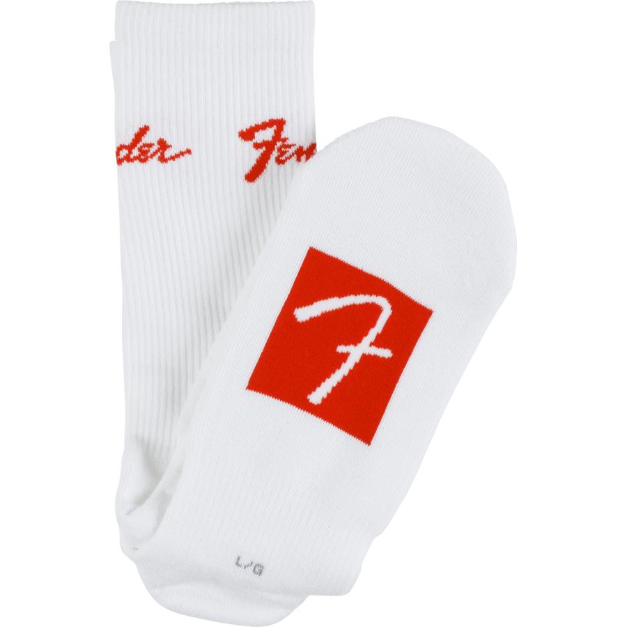 FENDER Calzini Logo Stompsock Bianco Large