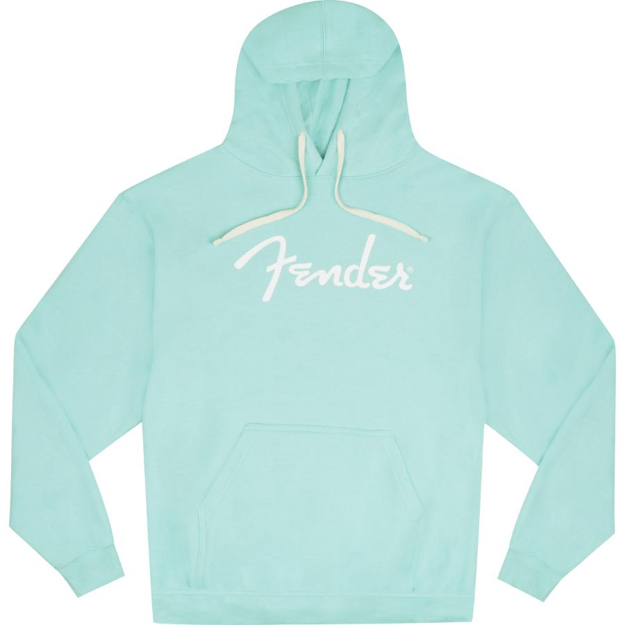 FENDER Felpa Con Cappuccio Spaghetti Logo Daphne Blue S