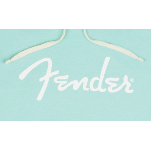 FENDER Felpa Con Cappuccio Spaghetti Logo Daphne Blue XL