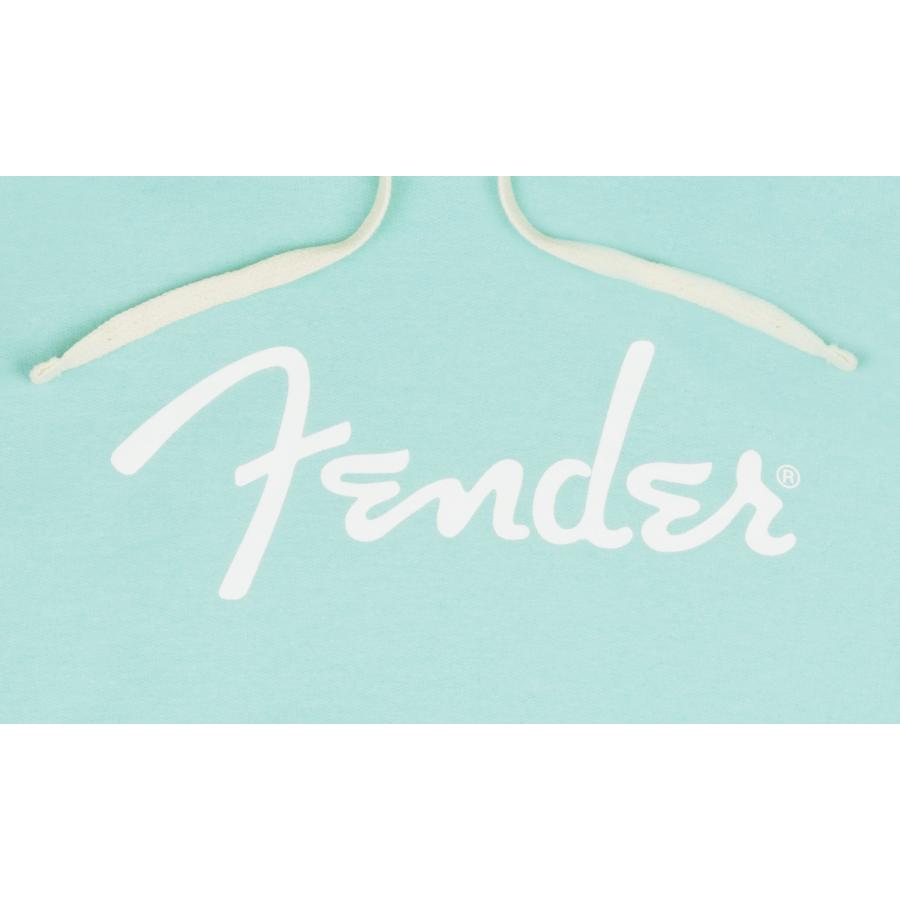 FENDER Felpa Con Cappuccio Spaghetti Logo Daphne Blue XL