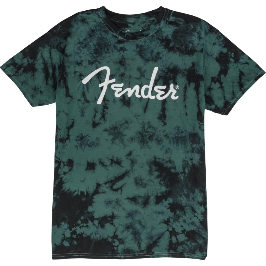 FENDER Spaghetti Logo Tie-Dye T-Shirt Blue XL