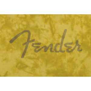 FENDER Spaghetti Logo Tie-Dye T-Shirt Mustard M