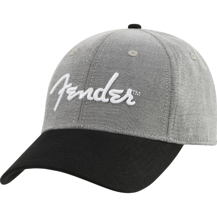 FENDER Cappello Hipster Dad Hat Grigio e Nero Taglia Unica