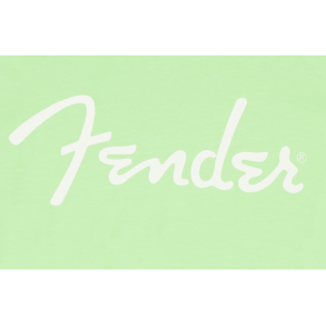FENDER Spaghetti Logo T-Shirt Surf Green S