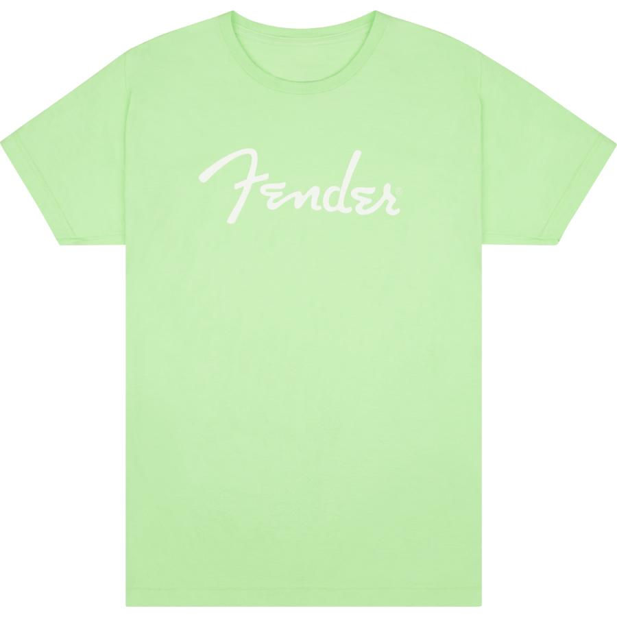 FENDER Spaghetti Logo T-Shirt Surf Green L