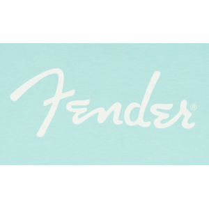 FENDER Spaghetti Logo T-Shirt Daphne Blue XXL
