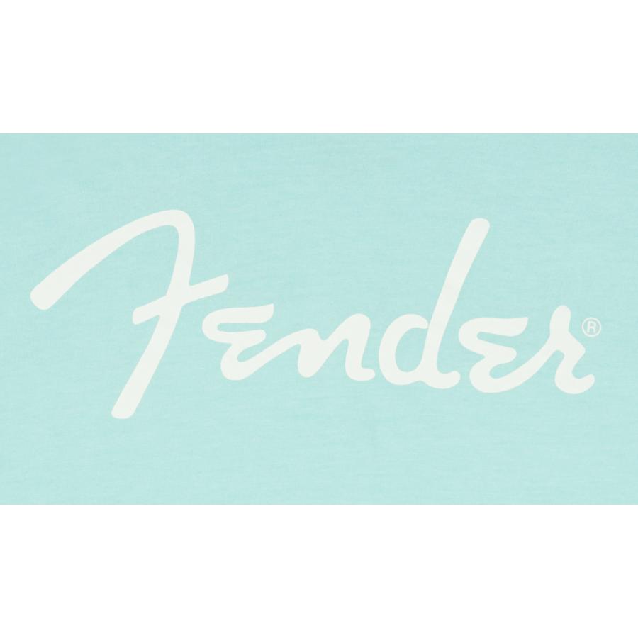 FENDER Spaghetti Logo T-Shirt Daphne Blue XXL