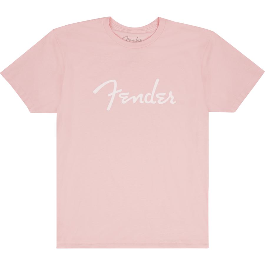 FENDER Spaghetti Logo T-Shirt Shell Pink L