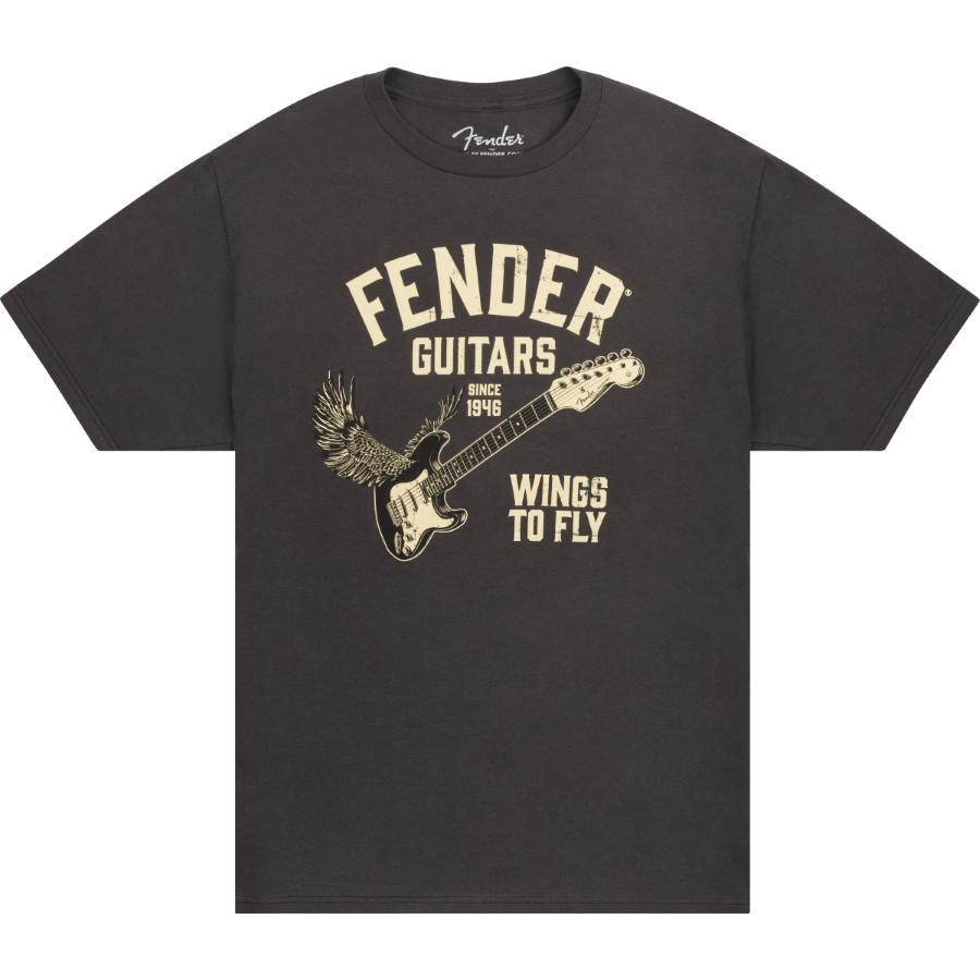 FENDER Wings To Fly T-Shirt Vintage Black L