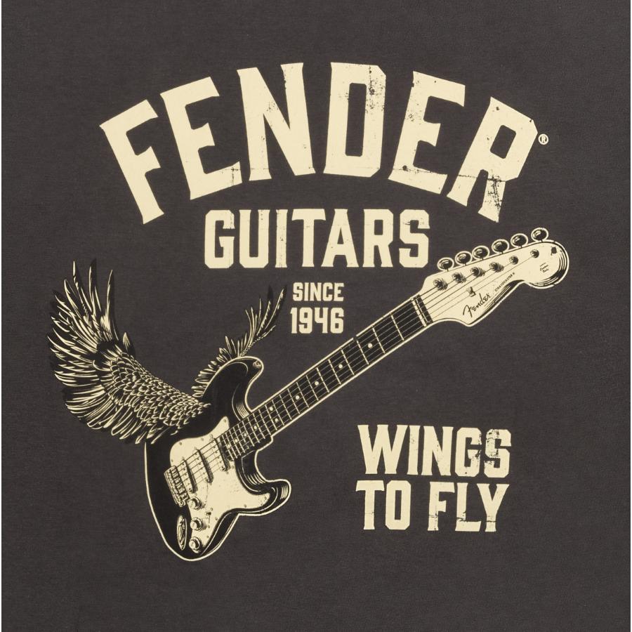 FENDER Wings To Fly T-Shirt Vintage Black L