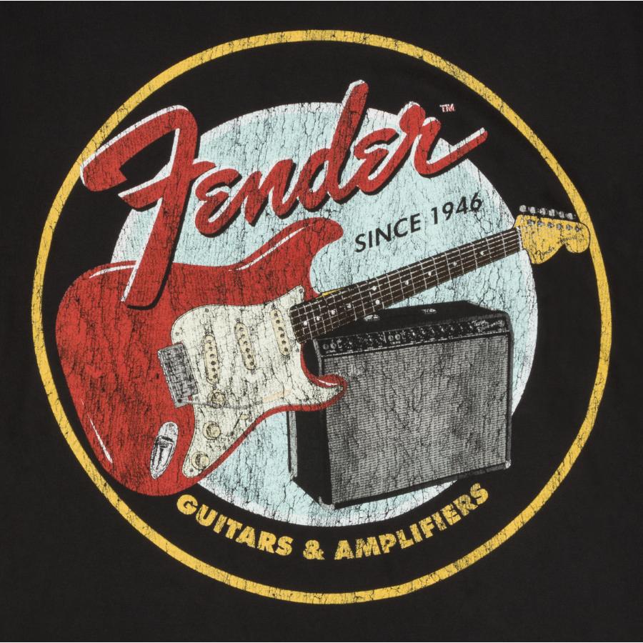 FENDER 1946 Guitars & Amplifiers T-Shirt Vintage Black XXL
