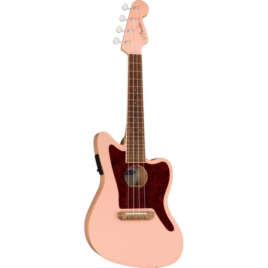 FENDER Fullerton Jazzmaster Uke Walnut Shell Pink