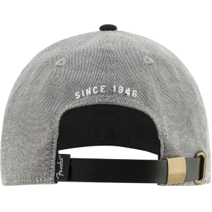 FENDER Cappello Hipster Dad Hat Grigio e Nero Taglia Unica