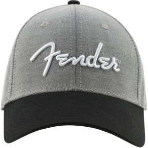 FENDER Cappello Hipster Dad Hat Grigio e Nero Taglia Unica