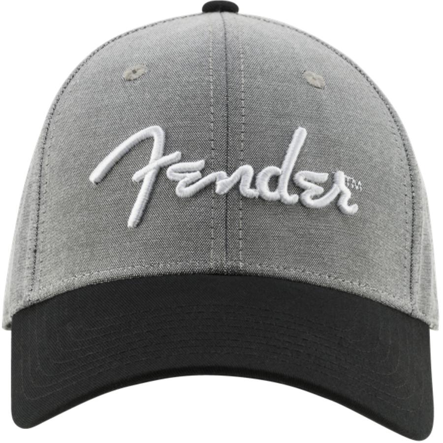 FENDER Cappello Hipster Dad Hat Grigio e Nero Taglia Unica