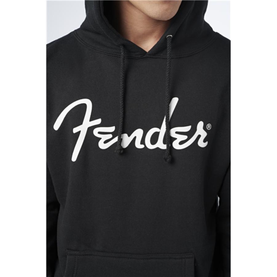 FENDER Felpa Con Cappuccio Logo Nero L