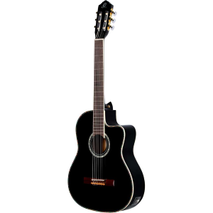 ORTEGA RCE141BK chitarra elettroacustica corde nylon