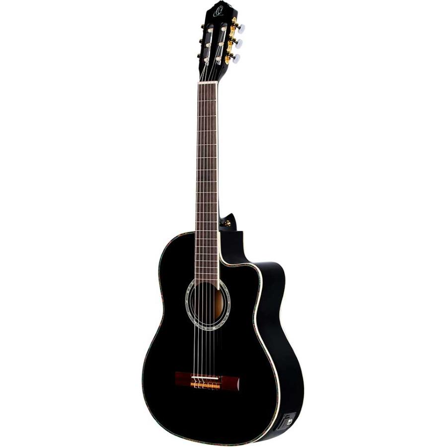 ORTEGA RCE141BK chitarra elettroacustica corde nylon