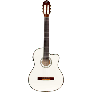 ORTEGA RCE145WH chitarra elettroacustica corde nylon