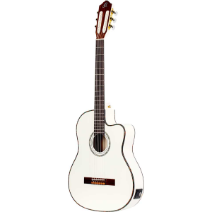ORTEGA RCE145WH chitarra elettroacustica corde nylon