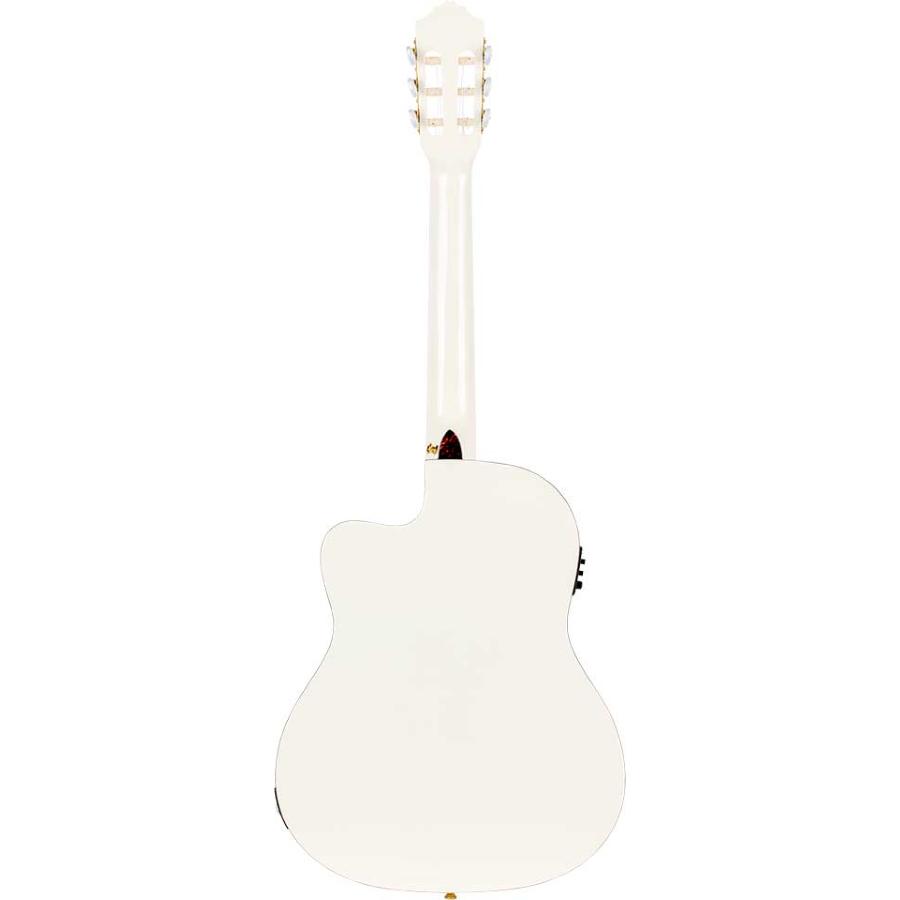 ORTEGA RCE145WH chitarra elettroacustica corde nylon