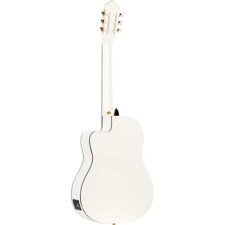 ORTEGA RCE145WH chitarra elettroacustica corde nylon