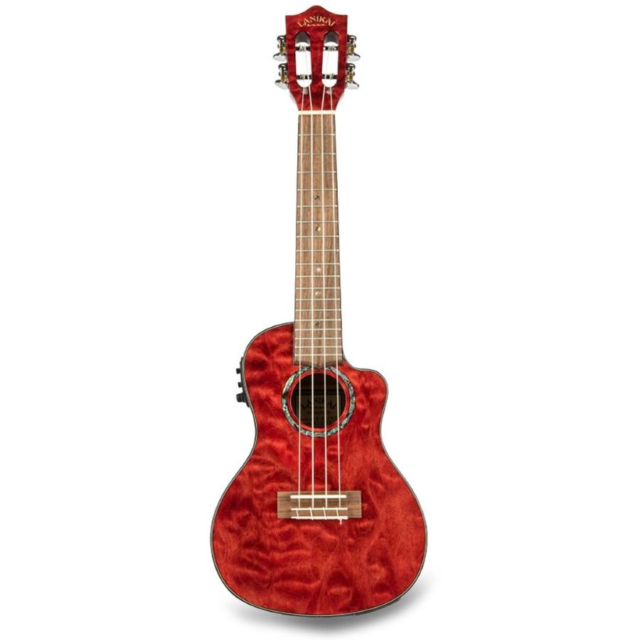 LANIKAI QM-RDCEC - UKULELE CONCERTO QUILTED MAPLE ukulele