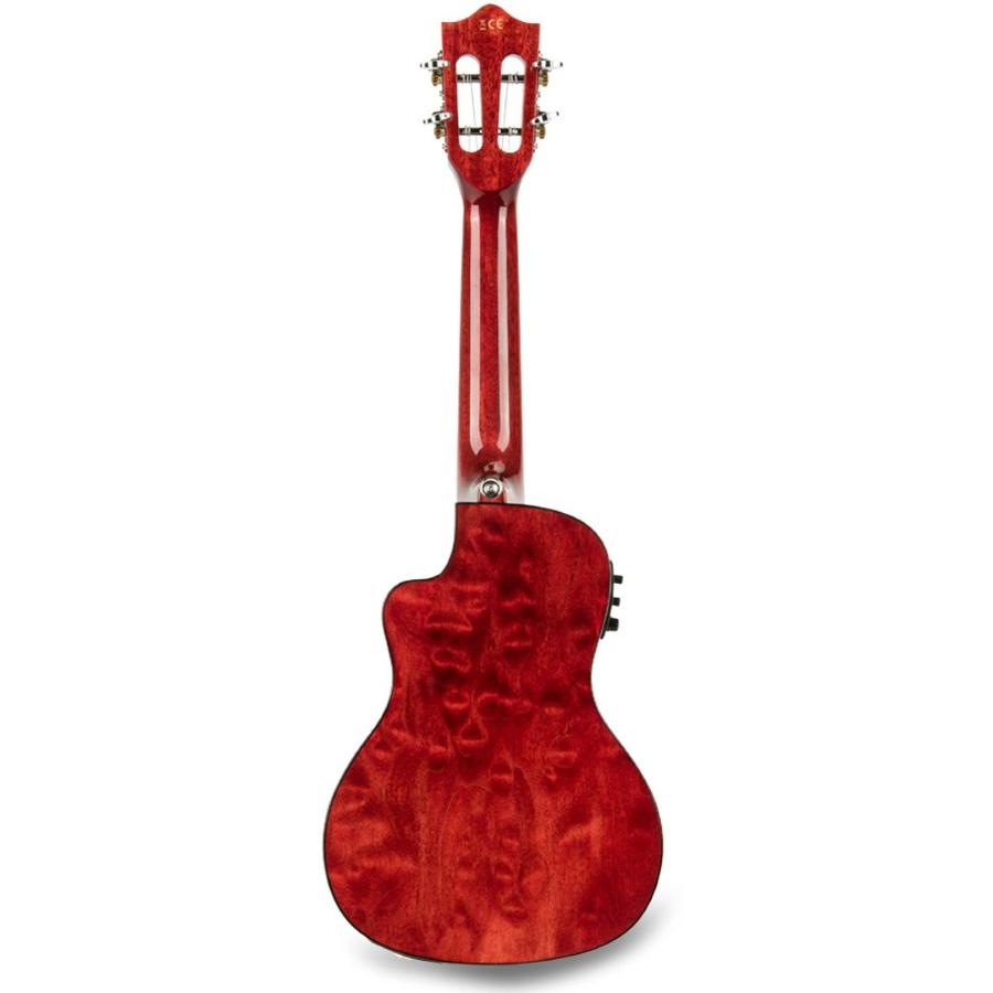 LANIKAI QM-RDCEC - UKULELE CONCERTO QUILTED MAPLE ukulele