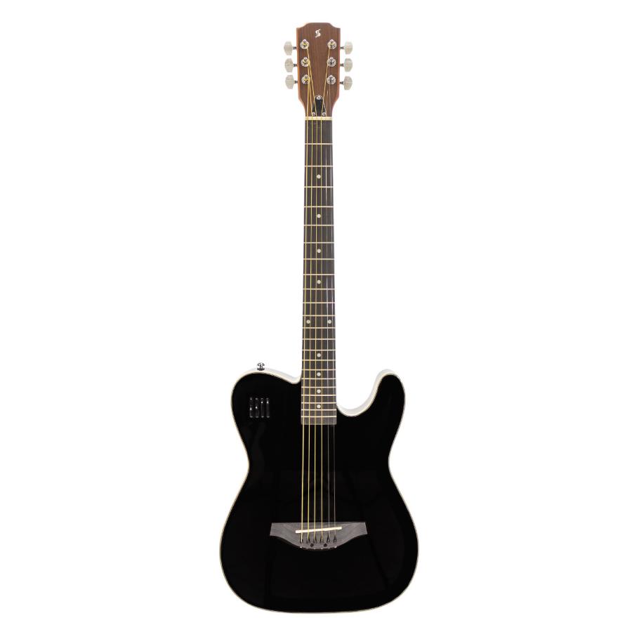 STAGG Acustica solid body elettrificata nera EW3000CBK
