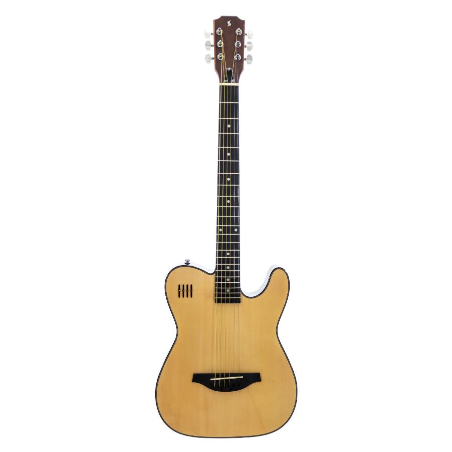 STAGG Acustica solid body elettrificata natural EW3000CN