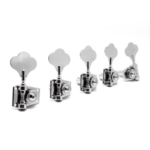 GraphTech Ratio Meccaniche Open Basso 4 in linea +1 Chrome PRB-5411-C0