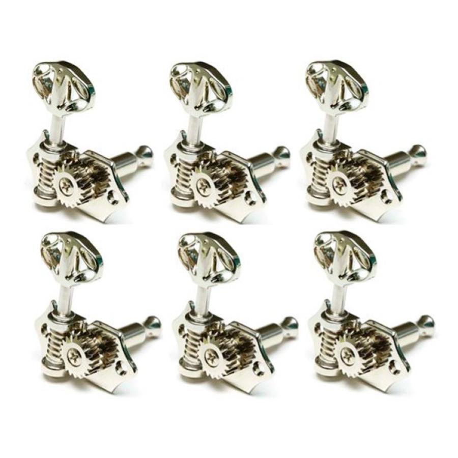 GraphTech Ratio Meccaniche Open Acustica 3+3 Skeleton Nickel PRN-3411-N0
