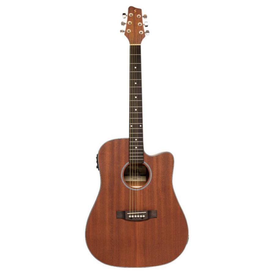 STAGG Dreadnought cutaway elettrificata natural SA25 DCE MAHO