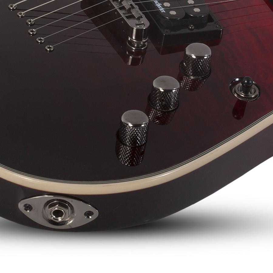 SCHECTER OMEN EXTREME-6-R-BK/RED FADE