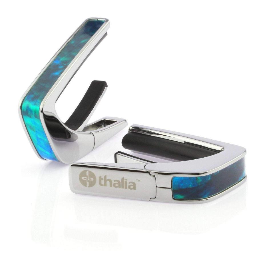 Thalia Capotasto cromato inserto teal angel wing CC200-TW