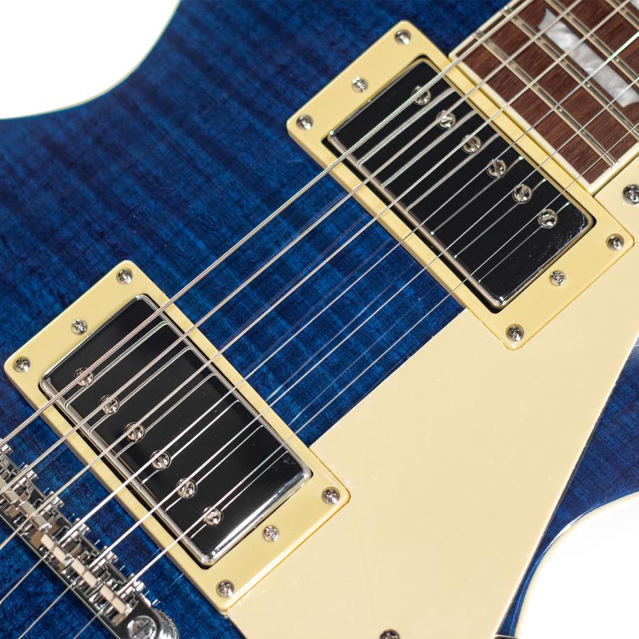 TOKAI Traditional LP Style Flame See Through Blue UALS62F SBL
