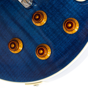 TOKAI Traditional LP Style Flame See Through Blue UALS62F SBL