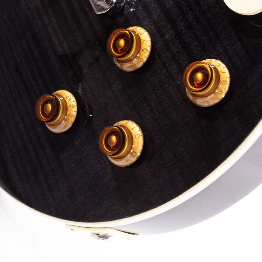 TOKAI Traditional LP Style Flame See Through Black UALS62F STB