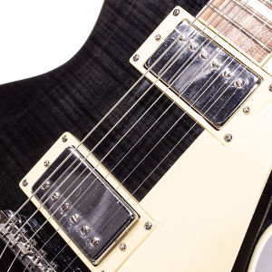 TOKAI Traditional LP Style Flame See Through Black UALS62F STB