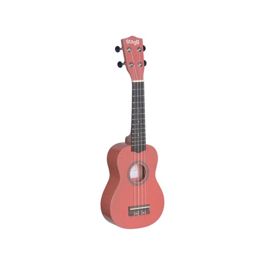 STAGG Ukulele soprano rosa con borsa US LIPS