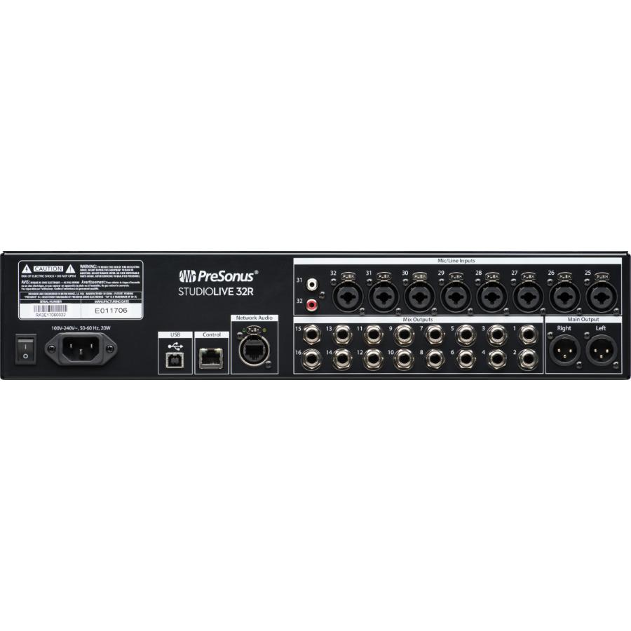 PRESONUS Studiolive 32R Mixer Digitale A Rack Nero